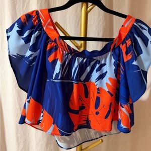 Nicholas off shoulder crop top